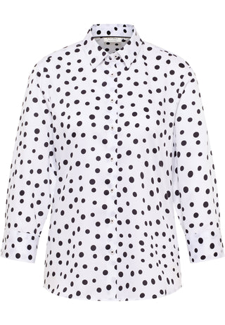 ETERNA REGULAR FIT Bluse - Dotted Whitespace - 7173-01-R352
