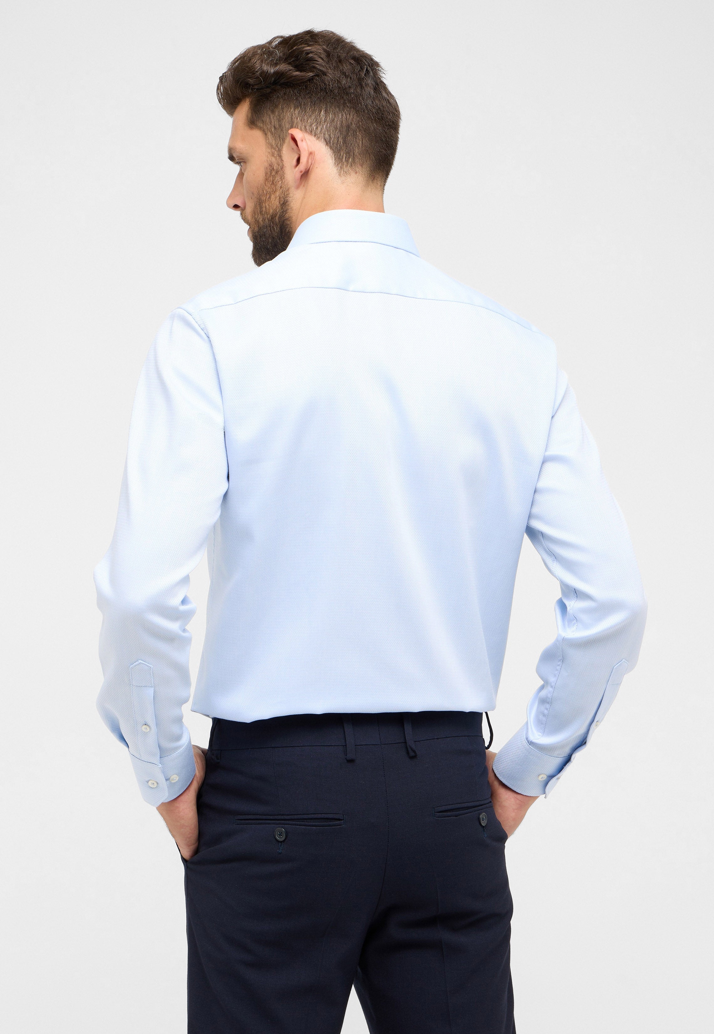 ETERNA MODERN FIT Langarm Hemd - Glacier Sky Blue - 4203-12-X19K von Eterna