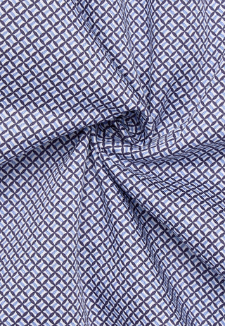 ETERNA Modern Fit Langarm Hemd - Blue Grid Coast - 4382-12-X19K