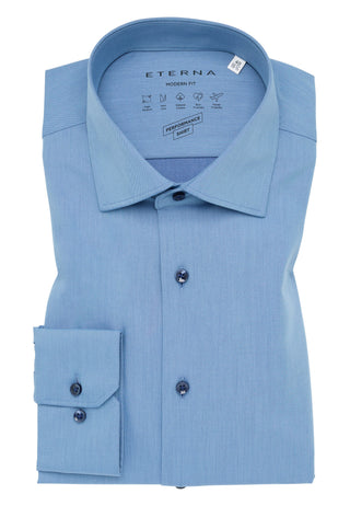 ETERNA MODERN FIT Performance Shirt - Light Harbor Blue - 4194-07-X18K
