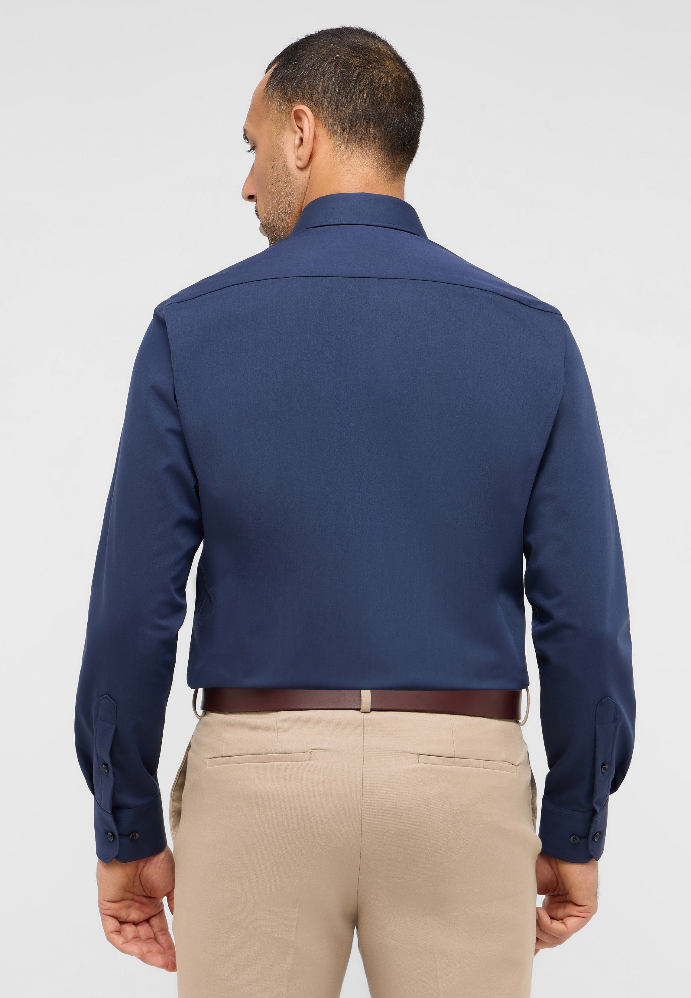 ETERNA MODERN FIT Performance Shirt Langarm Hemd - Night Sapphire Blue - 4194-19-X18K von Eterna