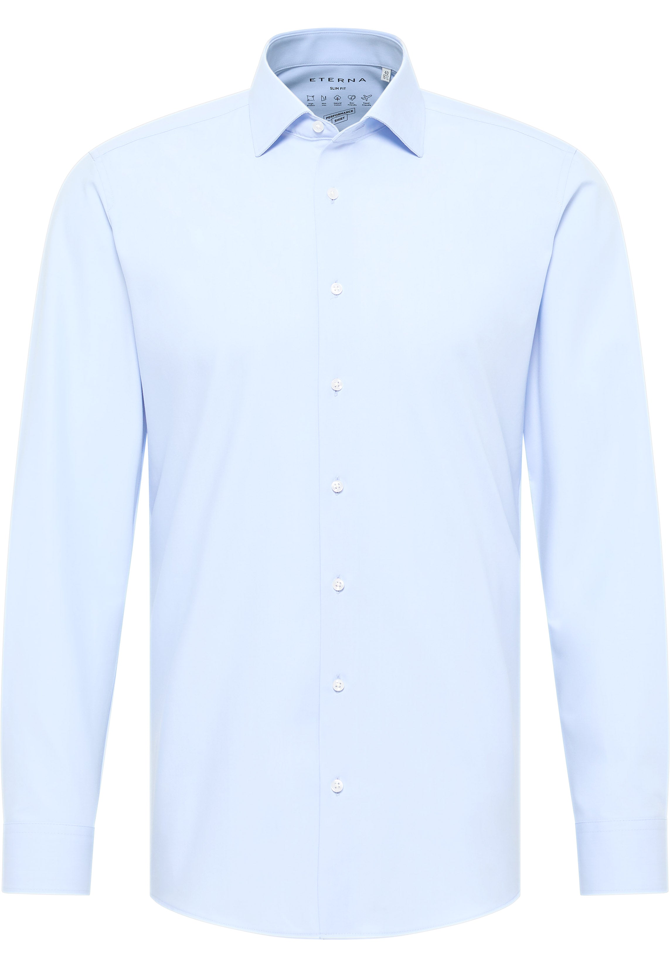 ETERNA MODERN FIT Performance Shirt - Sky Mist Blue - 4194-10-X18K