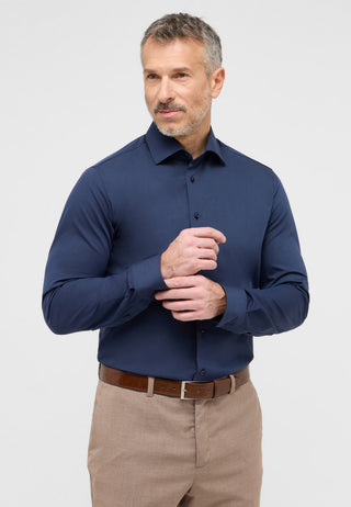 ETERNA Slim Fit Performance Shirt - Deep Atlantic Navy - 4194-19-F170