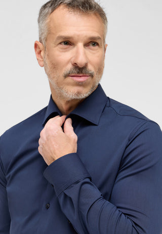 ETERNA Slim Fit Performance Shirt - Deep Atlantic Navy - 4194-19-F170