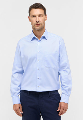 ETERNA COMFORT FIT Langarm Hemd - Misty Harbor Blue - 8464-12-E181