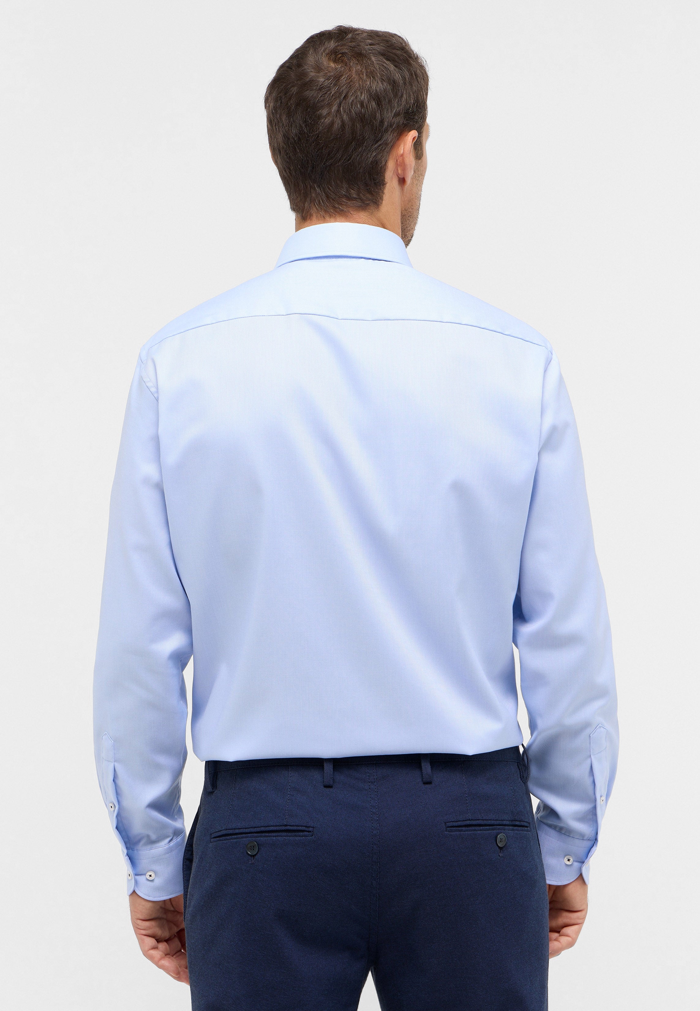 ETERNA COMFORT FIT Langarm Hemd - Misty Harbor Blue - 8464-12-E181 von Eterna