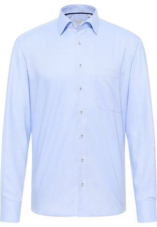 ETERNA COMFORT FIT Langarm Hemd - Misty Harbor Blue - 8464-12-E181
