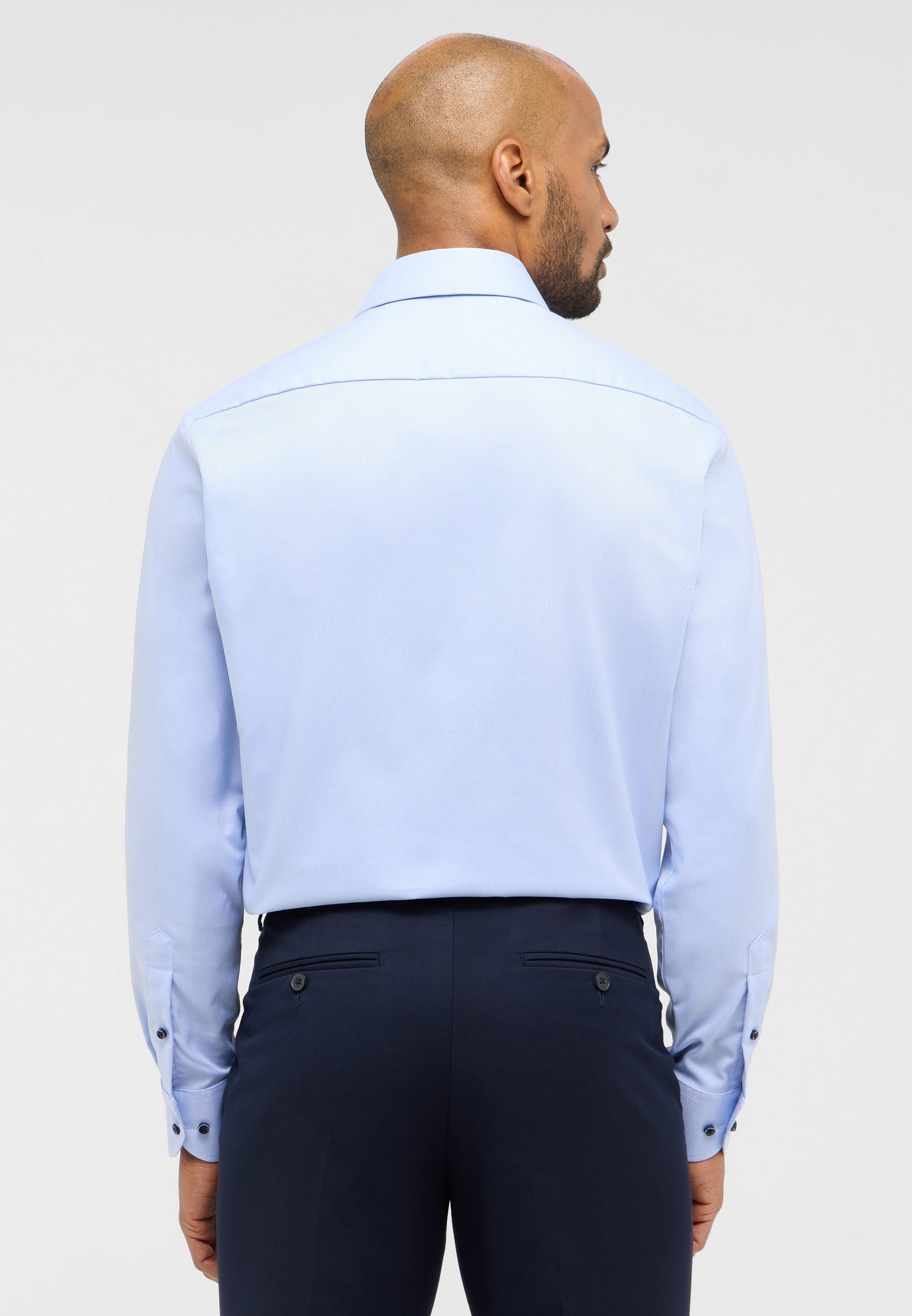 ETERNA MODERN FIT Langarm Hemd - Frosted Harbour Blue - 2132-12-X171 von Eterna