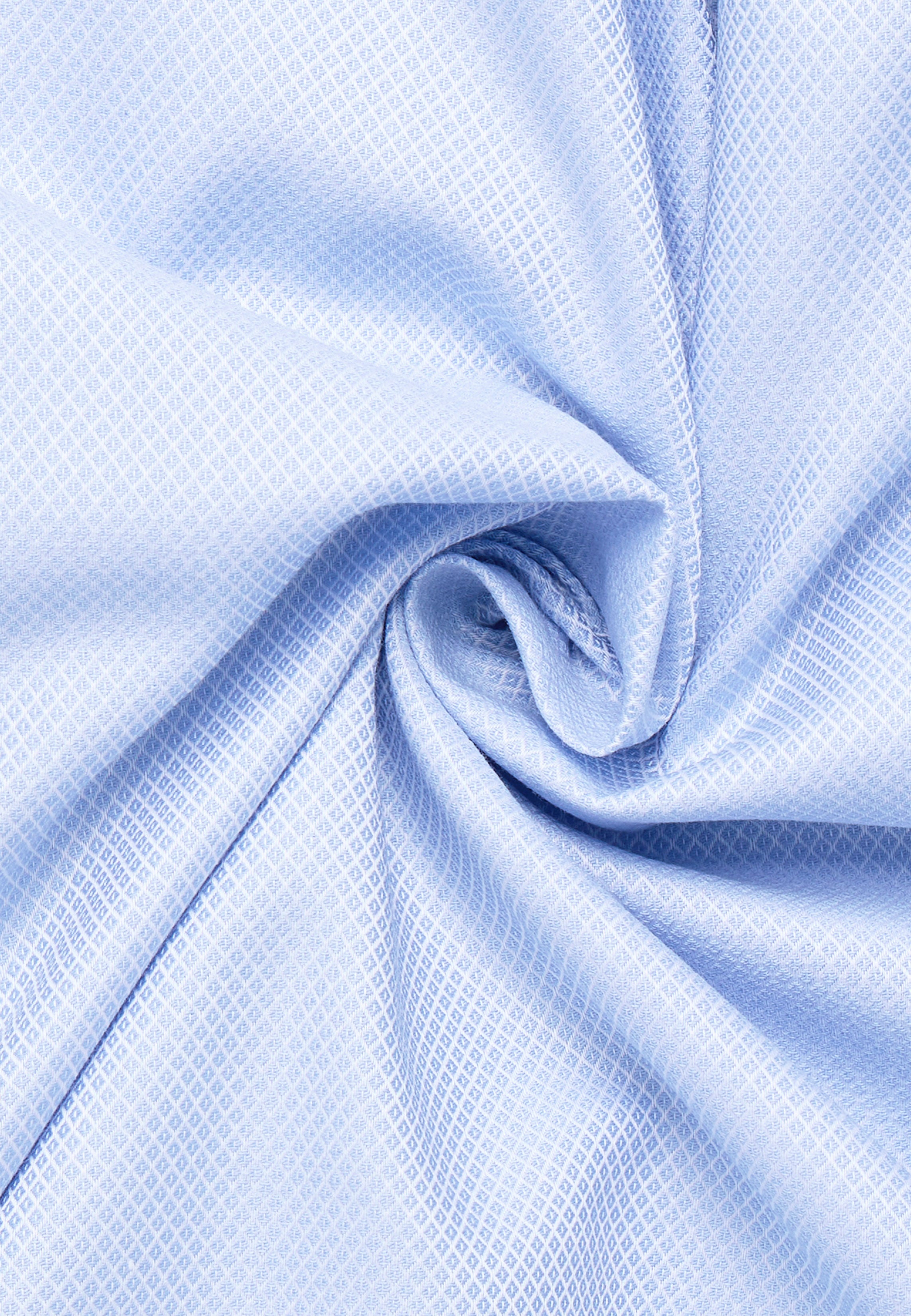 ETERNA COMFORT FIT Natural Stretch Langarm Hemd - Ocean Mist Blue - 2132-12-E181 von Eterna