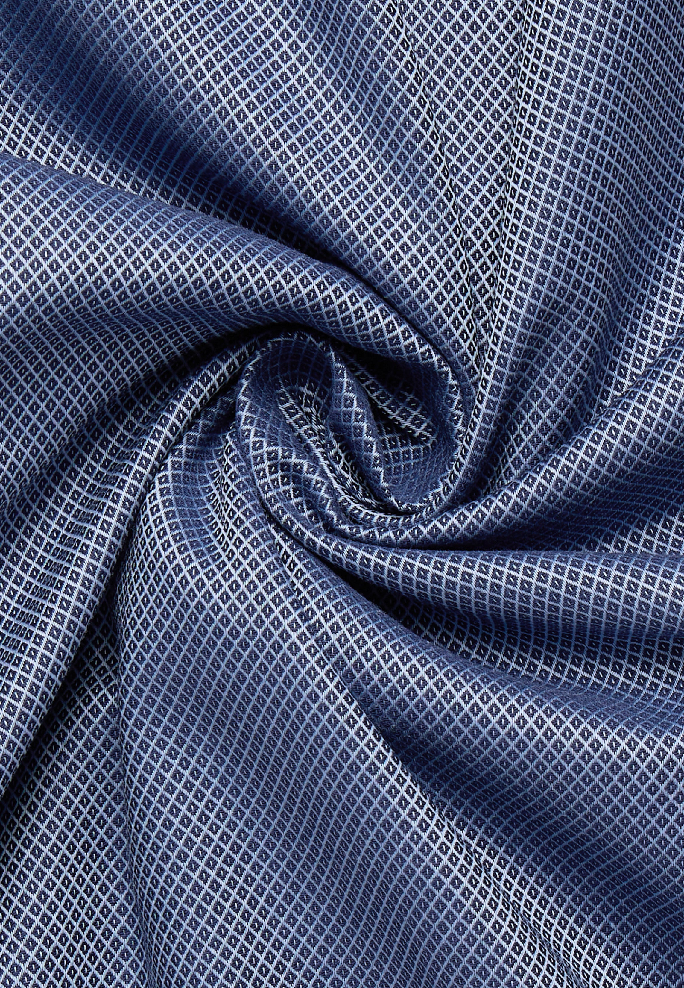 ETERNA MODERN FIT Natural Stretch Langarm Hemd - Seaglass Dobby Blue - 2132-17-X171 von Eterna
