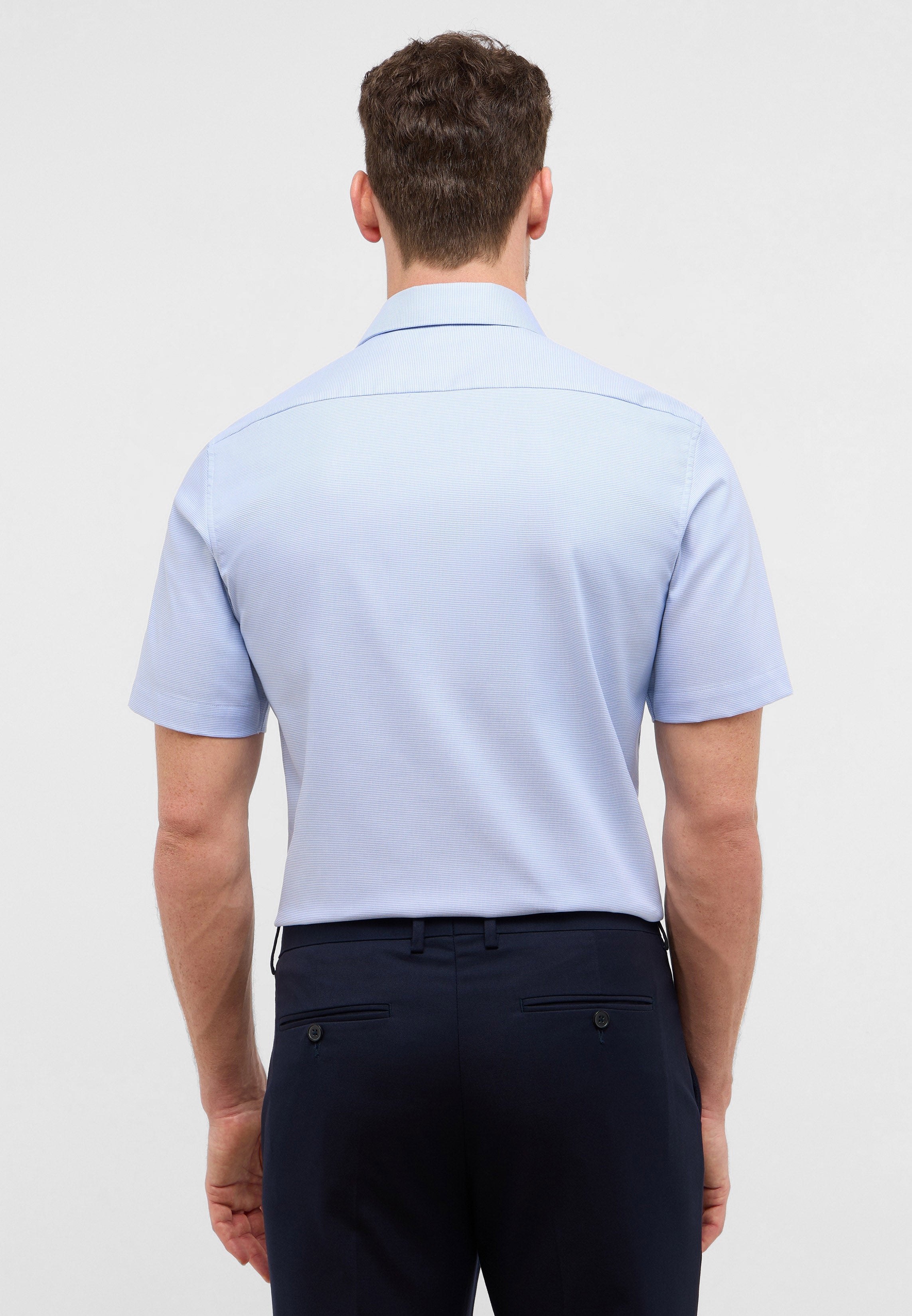 ETERNA COMFORT FIT Kurzarm Hemd - Pale Horizon Blue - 1181-63-K181