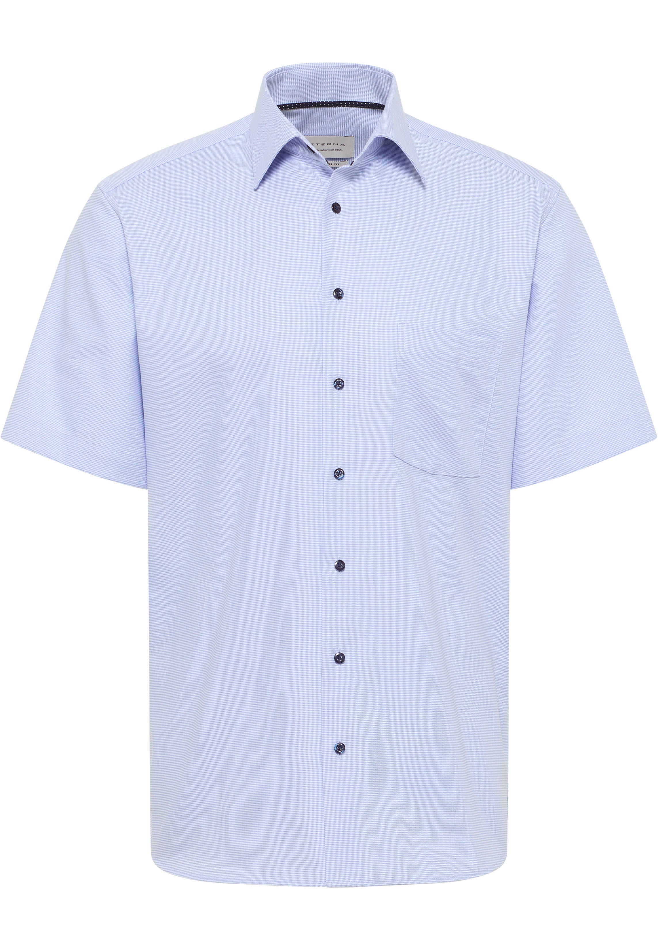 ETERNA COMFORT FIT Kurzarm Hemd - Pale Horizon Blue - 1181-63-K181