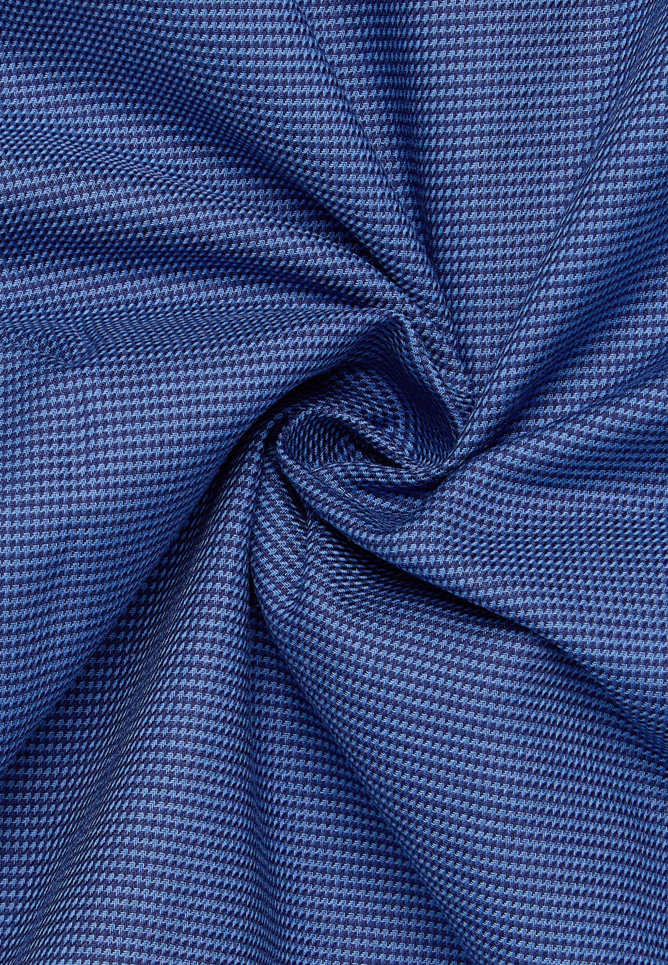 ETERNA MODERN FIT Kurzarm Hemd - Ocean Dusk Houndstooth - 1181-18-C181 von Eterna