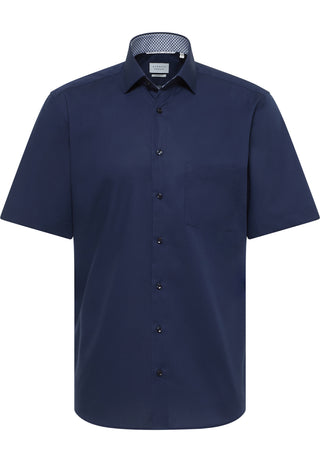 ETERNA MODERN FIT Kurzarm Hemd - Midnight Atlantic Blue - 1304-19-C15K