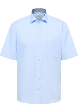 ETERNA COMFORT FIT Kurzarm Hemd - Airy Shore Blue - 1304-10-K15K
