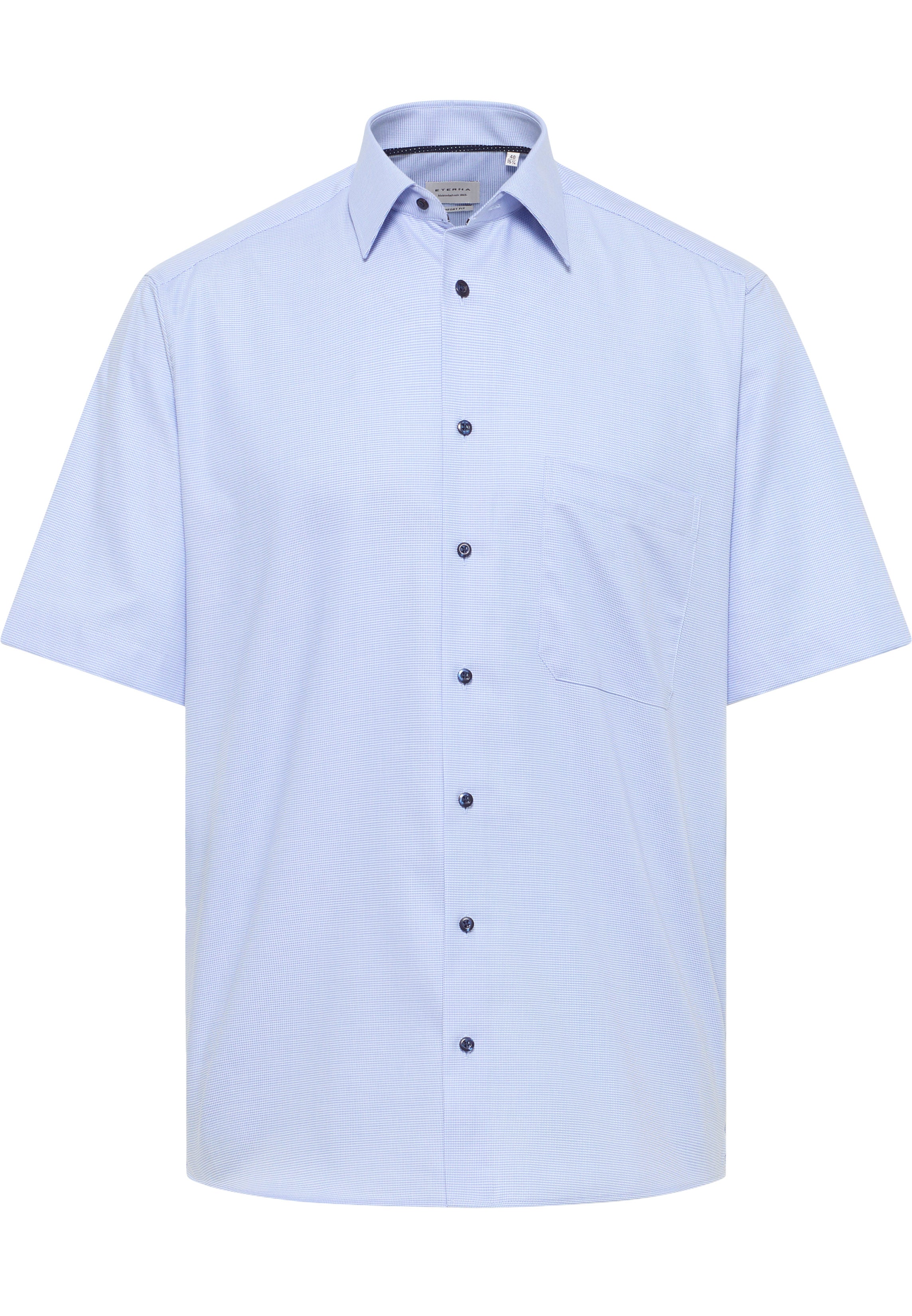 ETERNA COMFORT FIT Kurzarm Hemd - Skywork Blue - 1181-12-K181