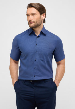 ETERNA COMFORT FIT Kurzarm Hemd - Deep Atlantic Blue - 1181-18-K181