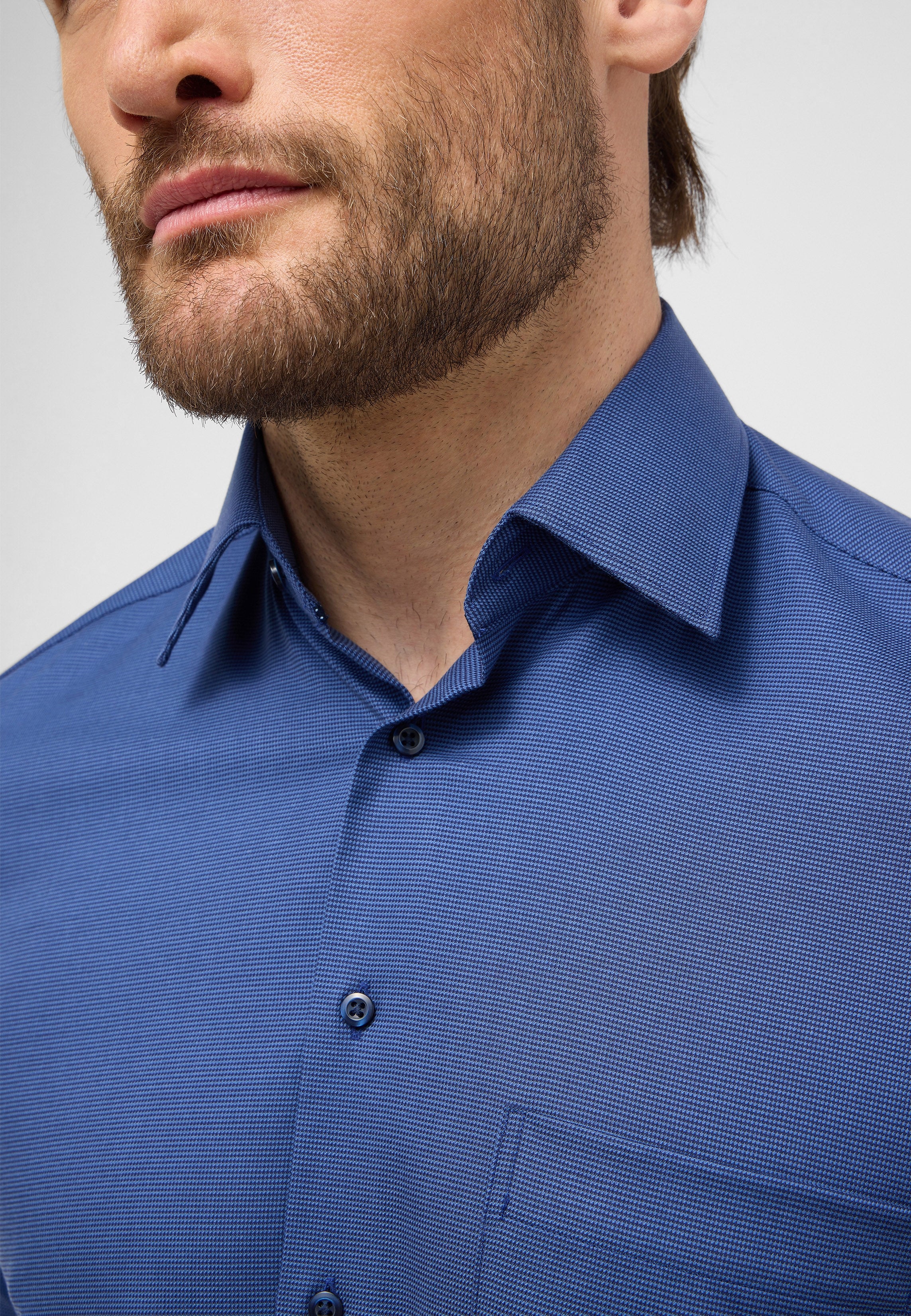 ETERNA COMFORT FIT Kurzarm Hemd - Deep Atlantic Blue - 1181-18-K181 von Eterna