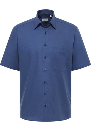 ETERNA COMFORT FIT Kurzarm Hemd - Deep Atlantic Blue - 1181-18-K181