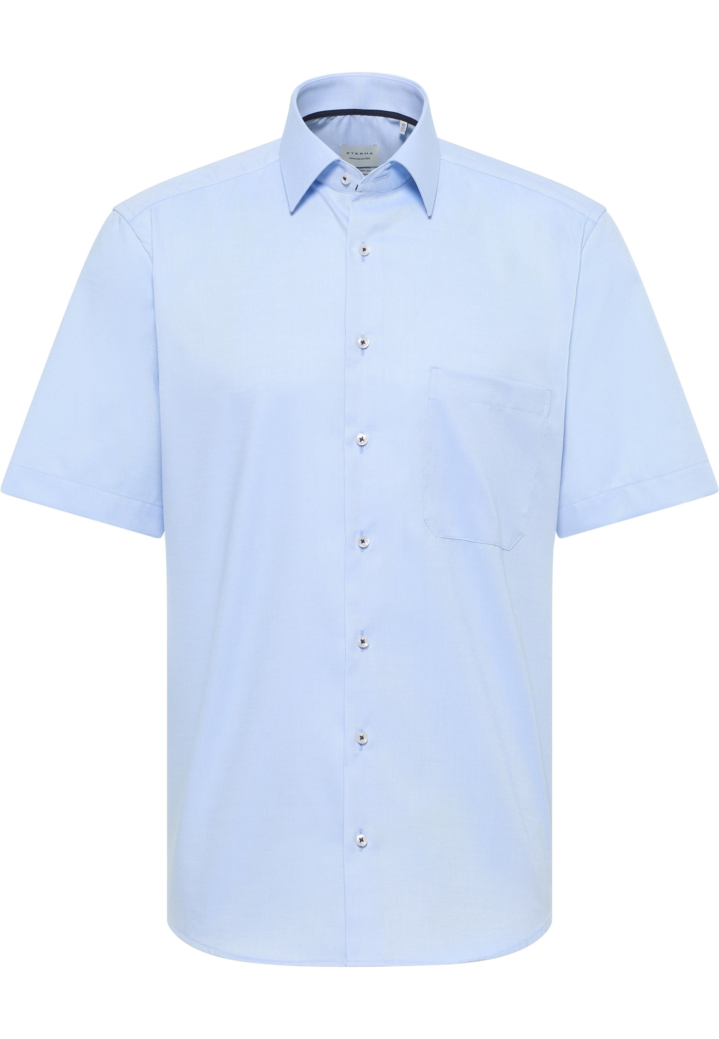 ETERNA COMFORT FIT Kurzarm Hemd - Sky Mist Blue - 8464-12-K181