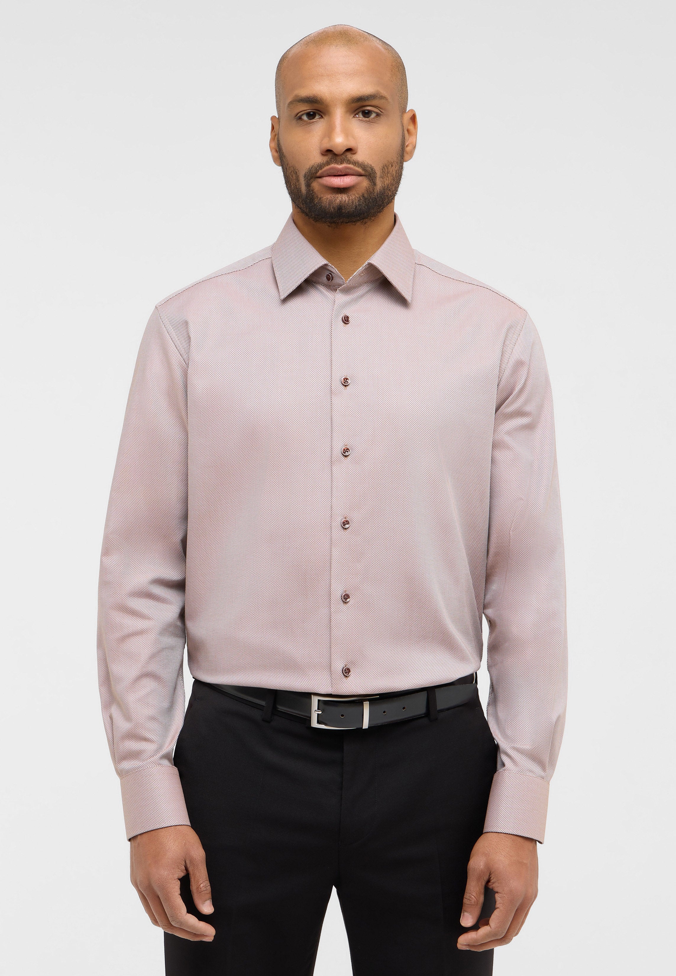 ETERNA MODERN FIT Langarm Hemd - Desert Rose Check - 2132-25-X171 von Eterna