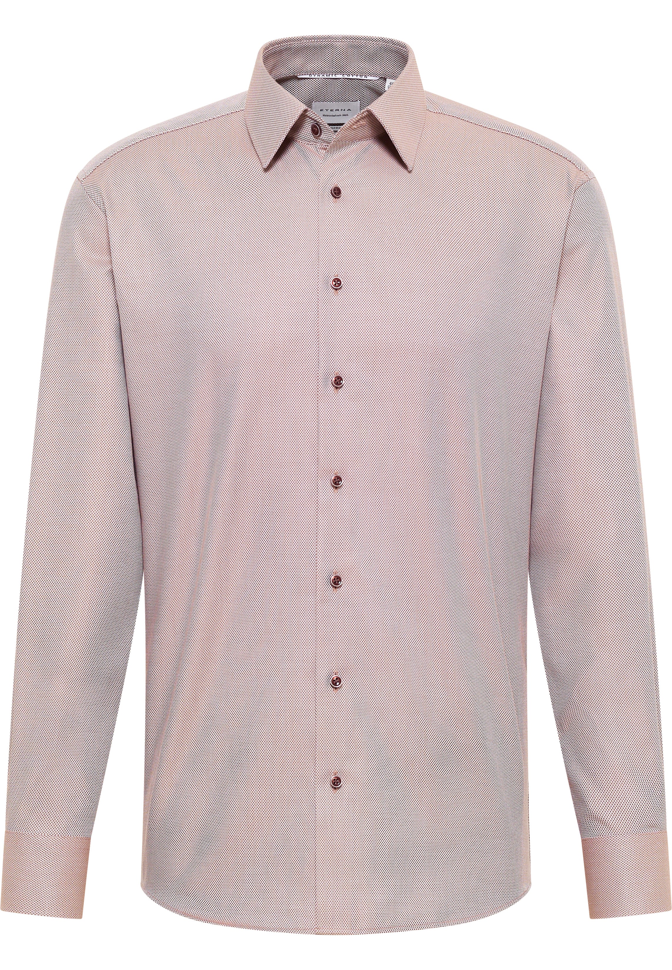 ETERNA MODERN FIT Langarm Hemd - Desert Rose Check - 2132-25-X171