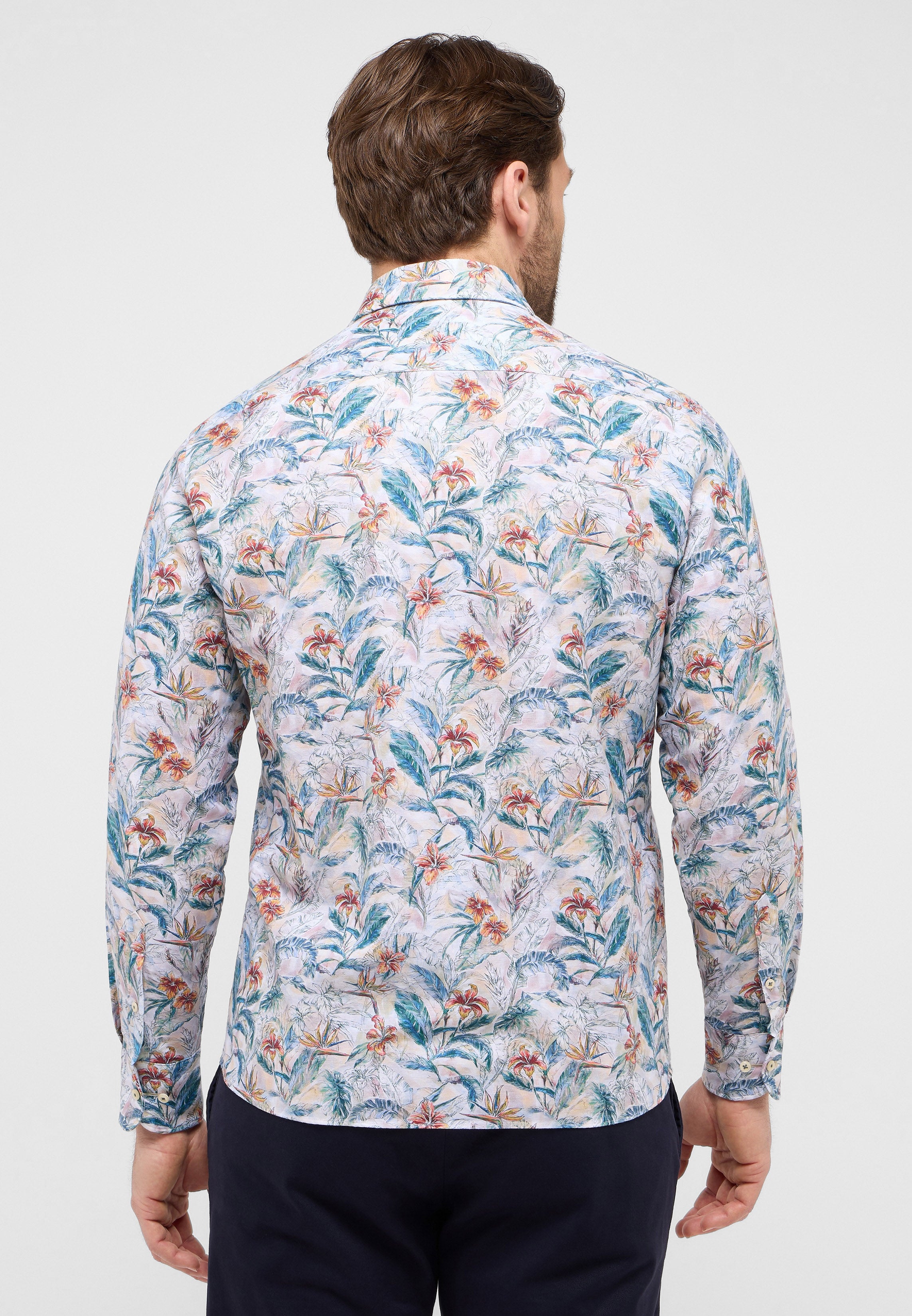 ETERNA 1863 Comfort Fit Hemd - Tropical Mist Linen - 2603-24-ES69 von Eterna