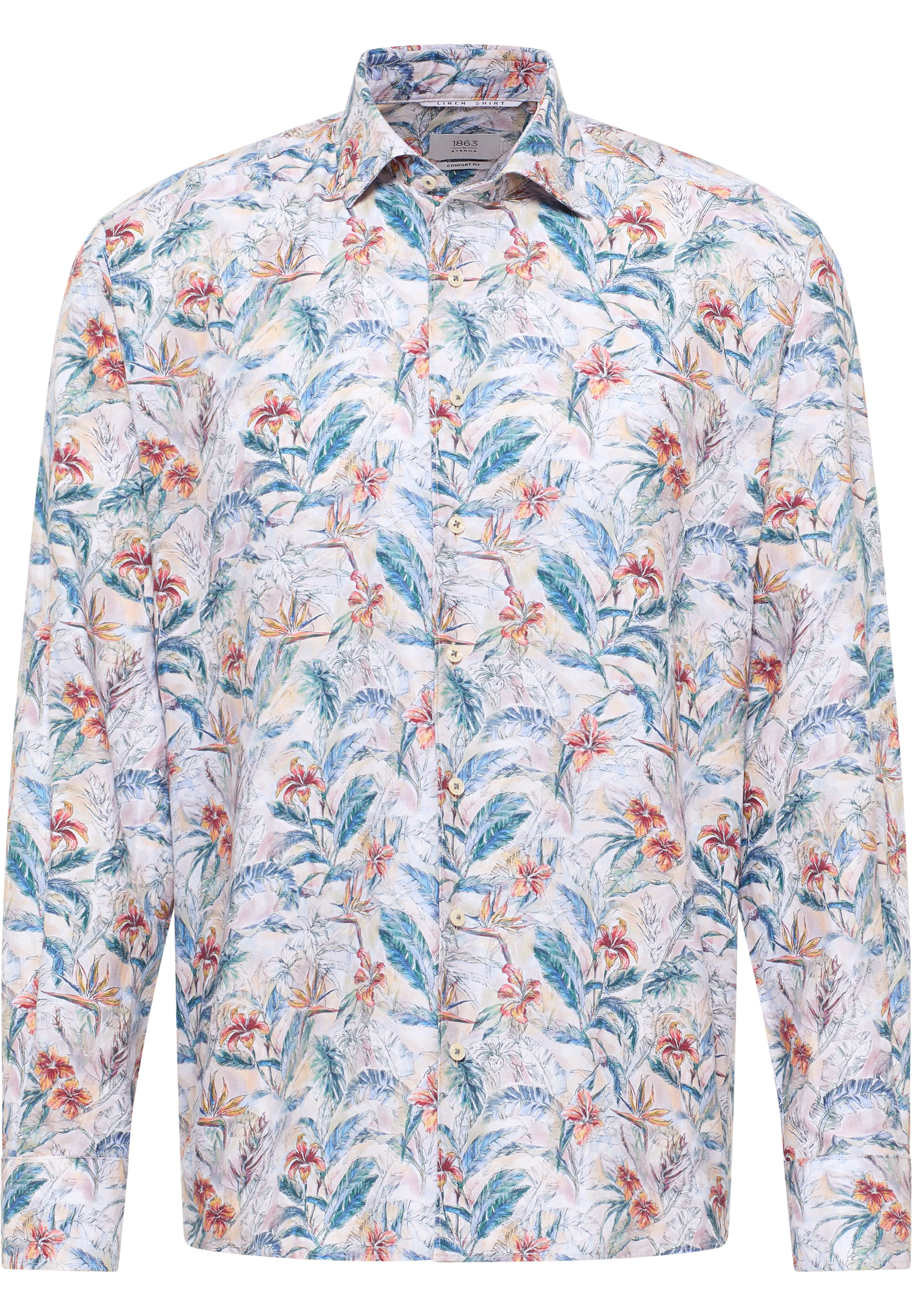 ETERNA 1863 Comfort Fit Hemd - Tropical Mist Linen - 2603-24-ES69