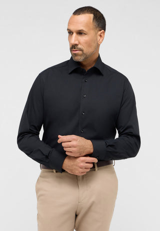 ETERNA MODERN FIT Performance Shirt Langarm Hemd - Midnight Obsidian - 4194-39-X18K