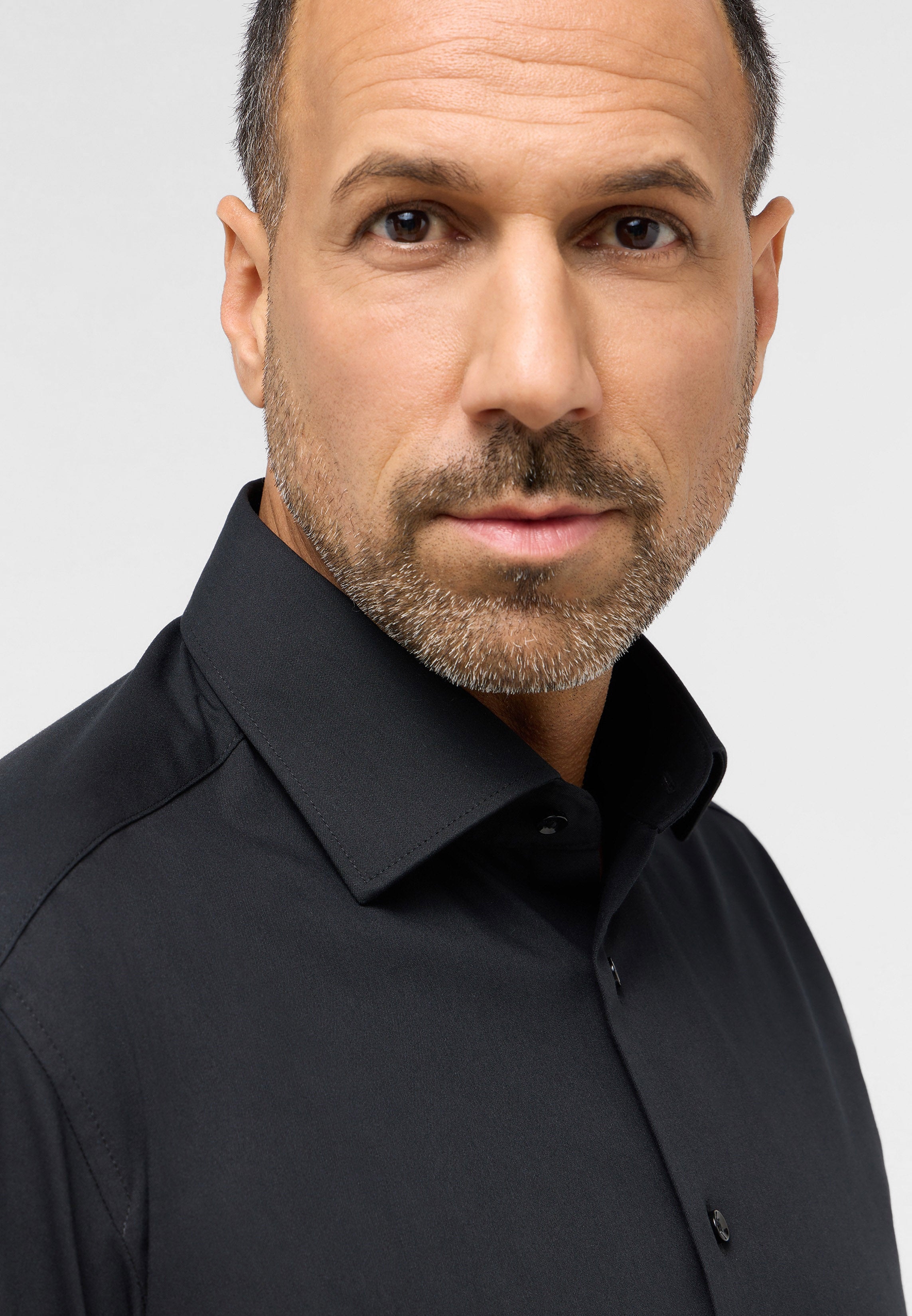 ETERNA MODERN FIT Performance Shirt Langarm Hemd - Midnight Obsidian - 4194-39-X18K von Eterna