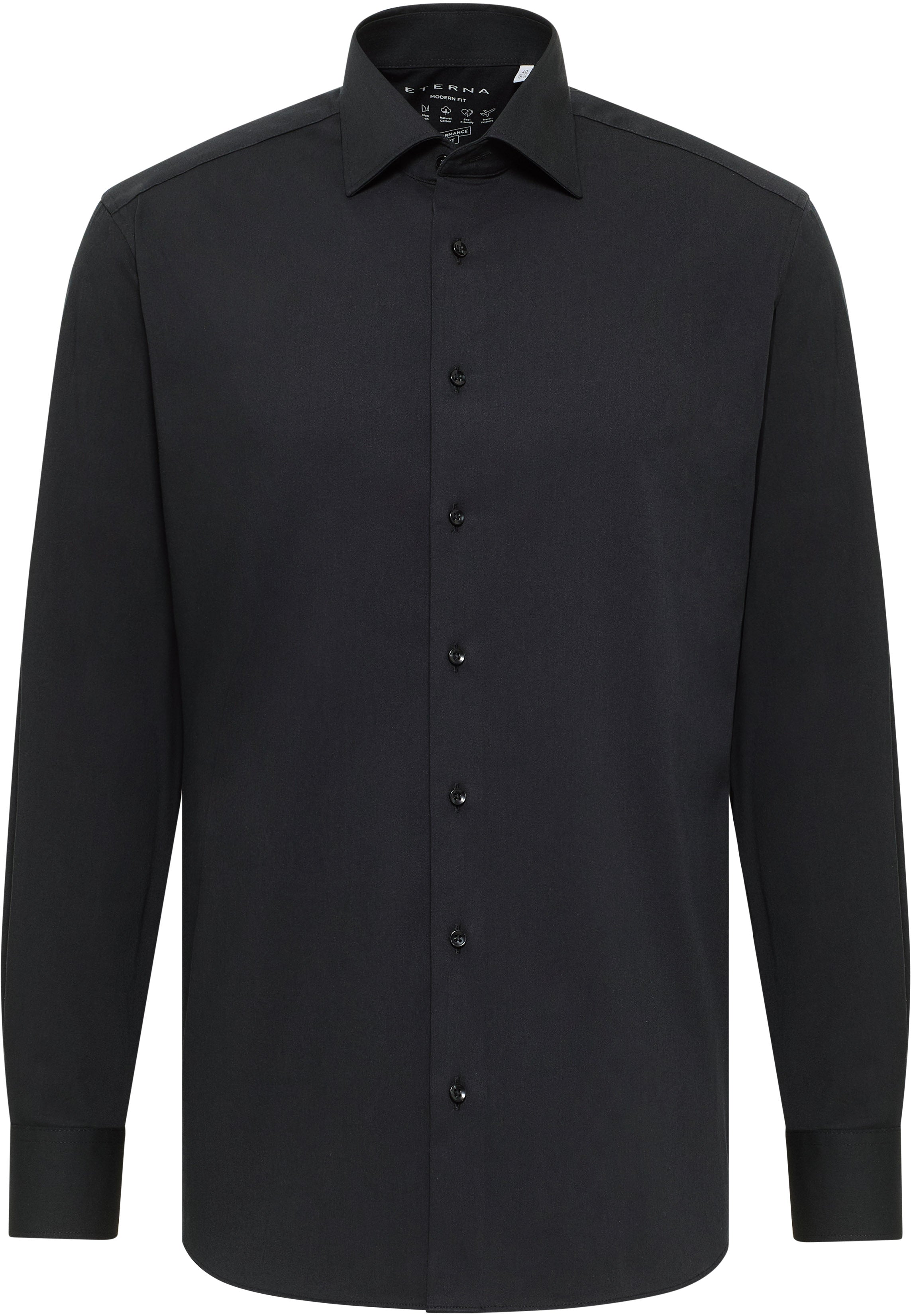 ETERNA MODERN FIT Performance Shirt Langarm Hemd - Midnight Obsidian - 4194-39-X18K