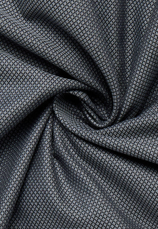 ETERNA MODERN FIT Langarm Hemd - Charcoal Dobby Wave - 2132-39-X171