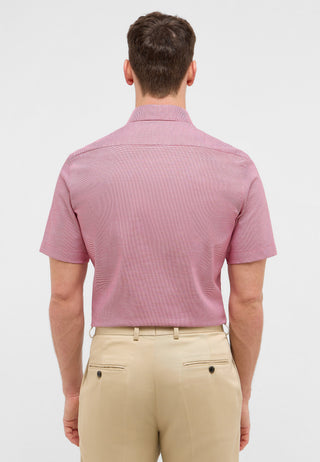 ETERNA MODERN FIT Kurzarm Hemd - Crimson Houndstooth - 1181-55-C181
