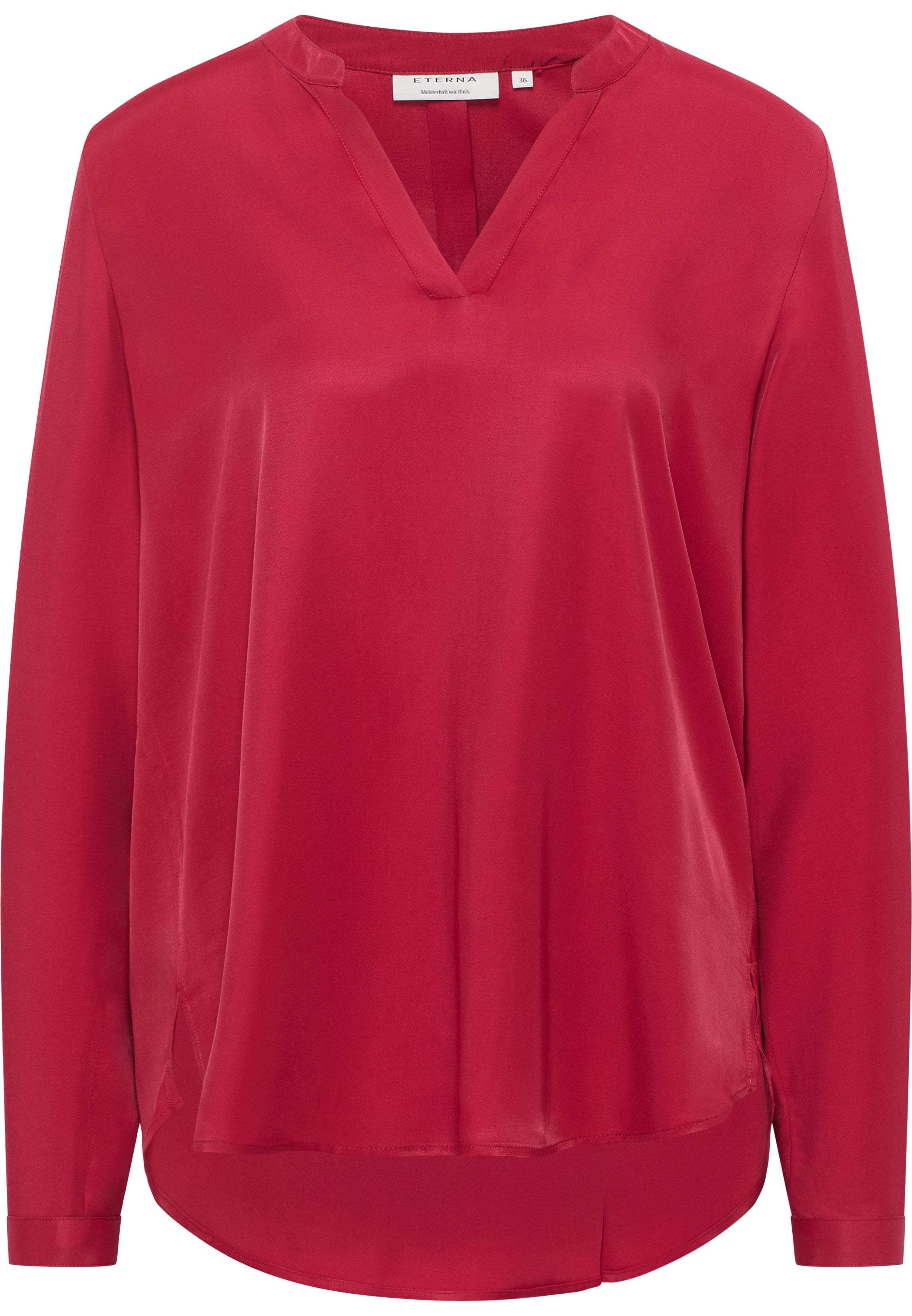 ETERNA LOOSE FIT Langarm Bluse - Crimson Satin Glow - 5270-96-D931