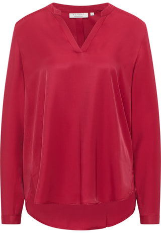 ETERNA LOOSE FIT Langarm Bluse - Crimson Satin Glow - 5270-96-D931