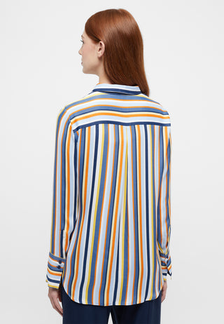 ETERNA REGULAR FIT Bluse - Saffron Coast Stripes - 6423-71-D247