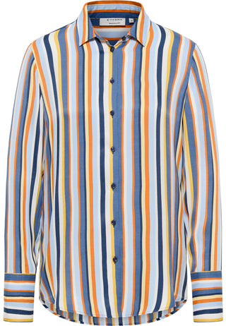 ETERNA REGULAR FIT Bluse - Saffron Coast Stripes - 6423-71-D247