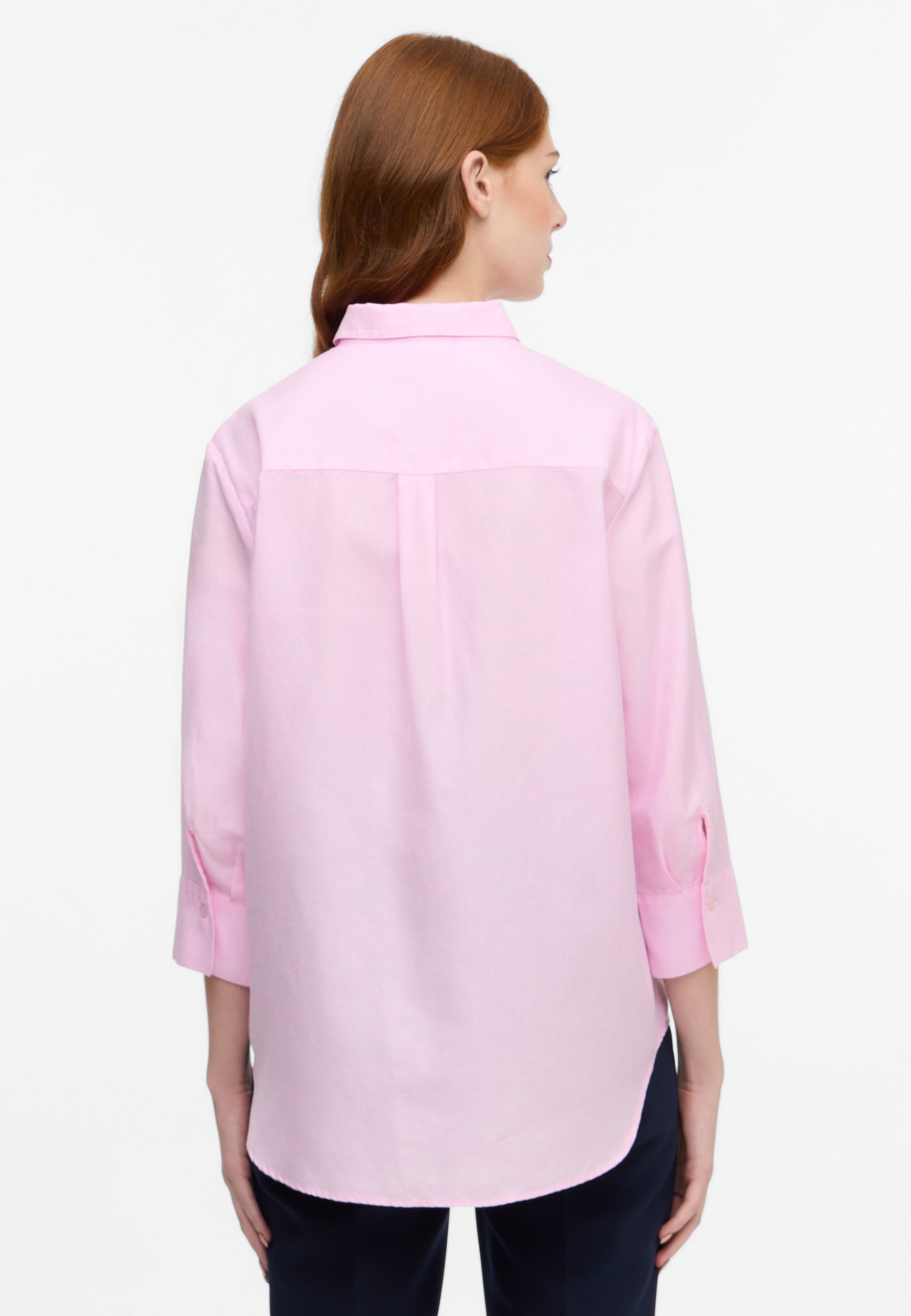 ETERNA Loose Fit 3/4-Arm Bluse - Powder Petal Pink - 5155-50-R923 von Eterna