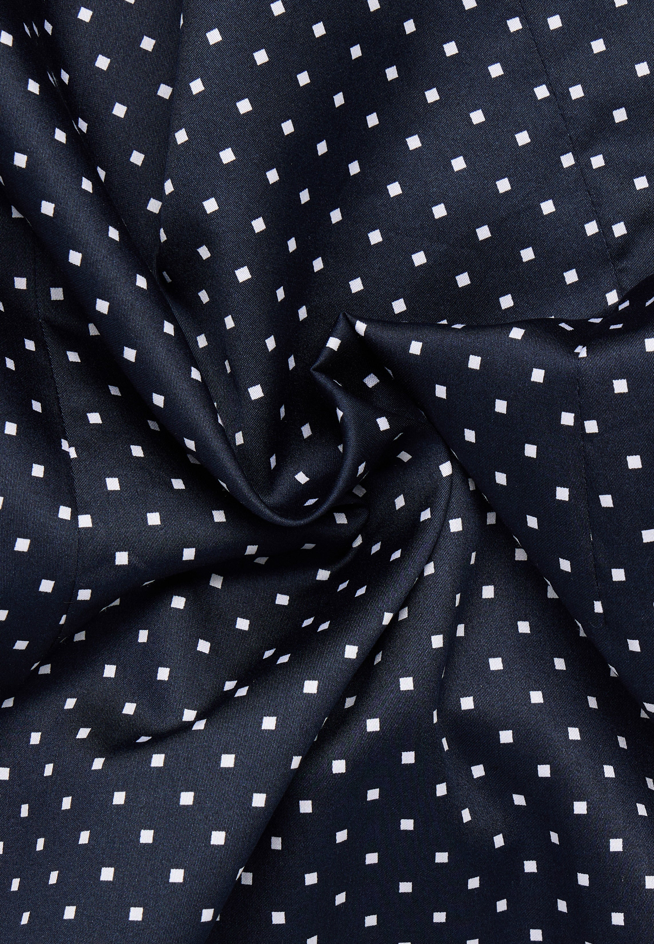 ETERNA REGULAR FIT Langarm Bluse - Frosted Navy Dots - 7483-18-D266 von Eterna