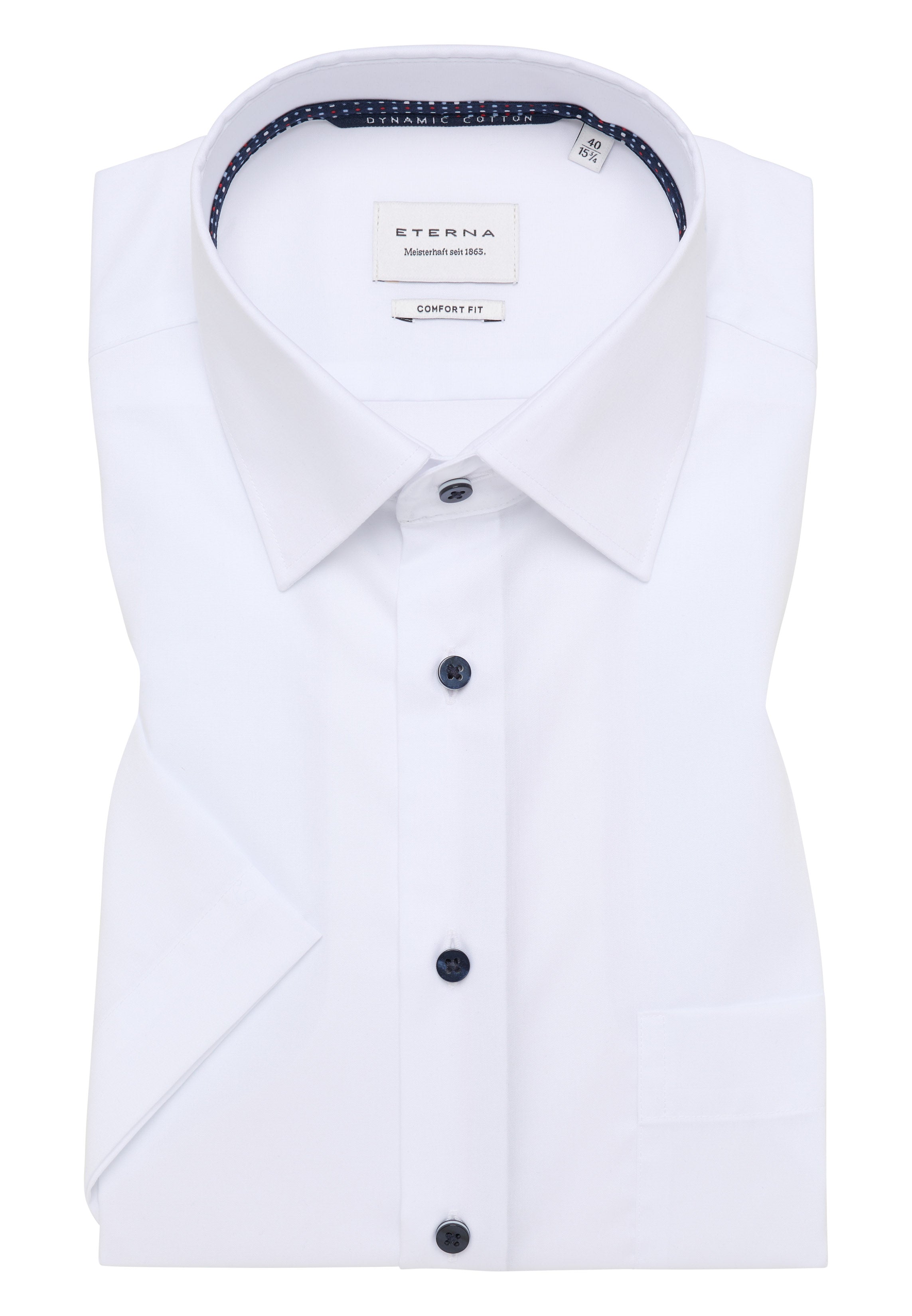 ETERNA COMFORT FIT Kurzarm Hemd - Glacier White - 1482-00-K181