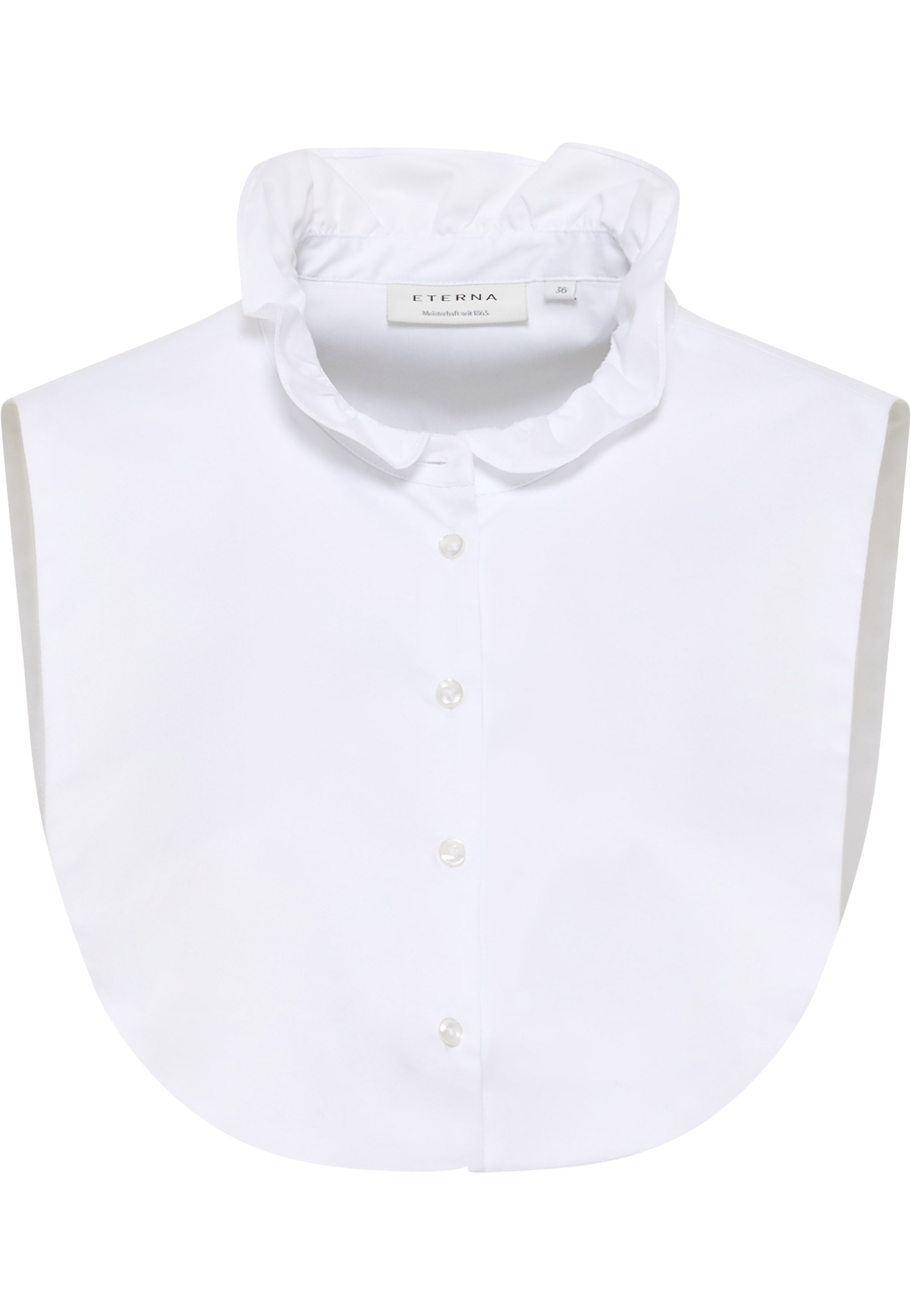 ETERNA Einsteckkragen Bluse Stehkragen - Bright Pearl White - 5585-00-A361