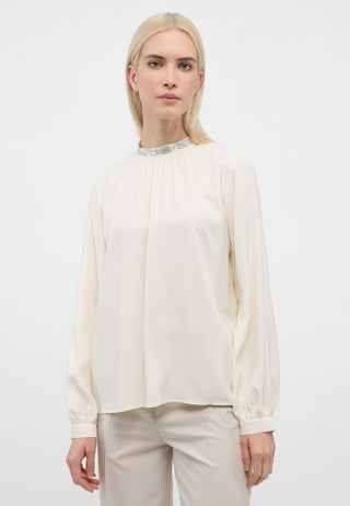 ETERNA LOOSE FIT Langarm Bluse - Ivory Halo - 5270-04-D350