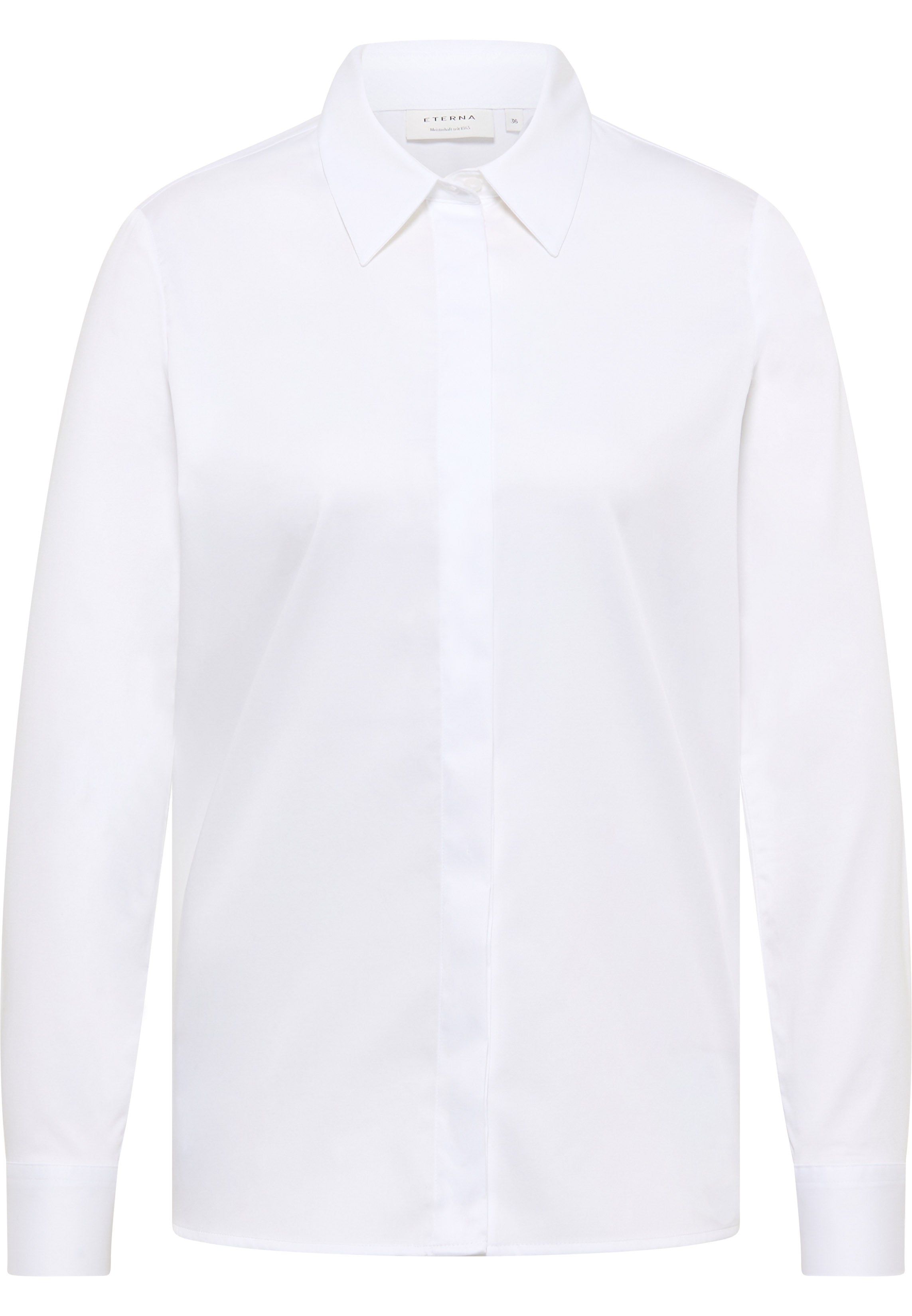 ETERNA LOOSE FIT Langarm Bluse - Cloud Silk White - 5585-00-D427
