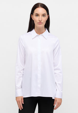 ETERNA LOOSE FIT Langarm Bluse - Cloud Silk White - 5585-00-D427