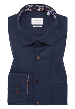 ETERNA MODERN FIT Langarm Hemd navy twill 8824-19-X15K - COVER SHIRT
