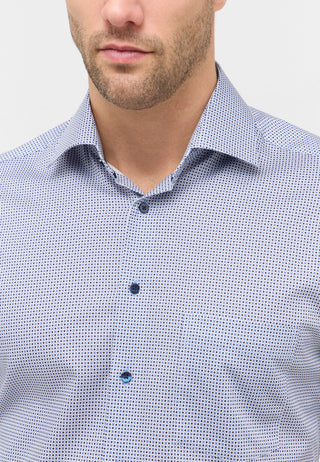 ETERNA MODERN FIT Kurzarm Hemd mittelblau twill 1289-12-C19K - Dynamic Cotton