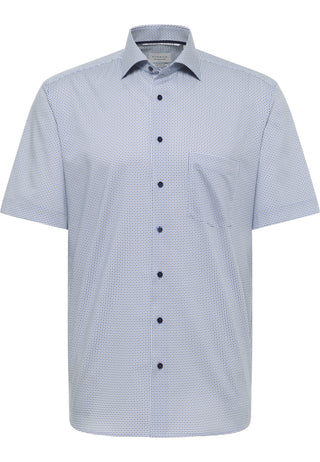 ETERNA MODERN FIT Kurzarm Hemd mittelblau twill 1289-12-C19K - Dynamic Cotton