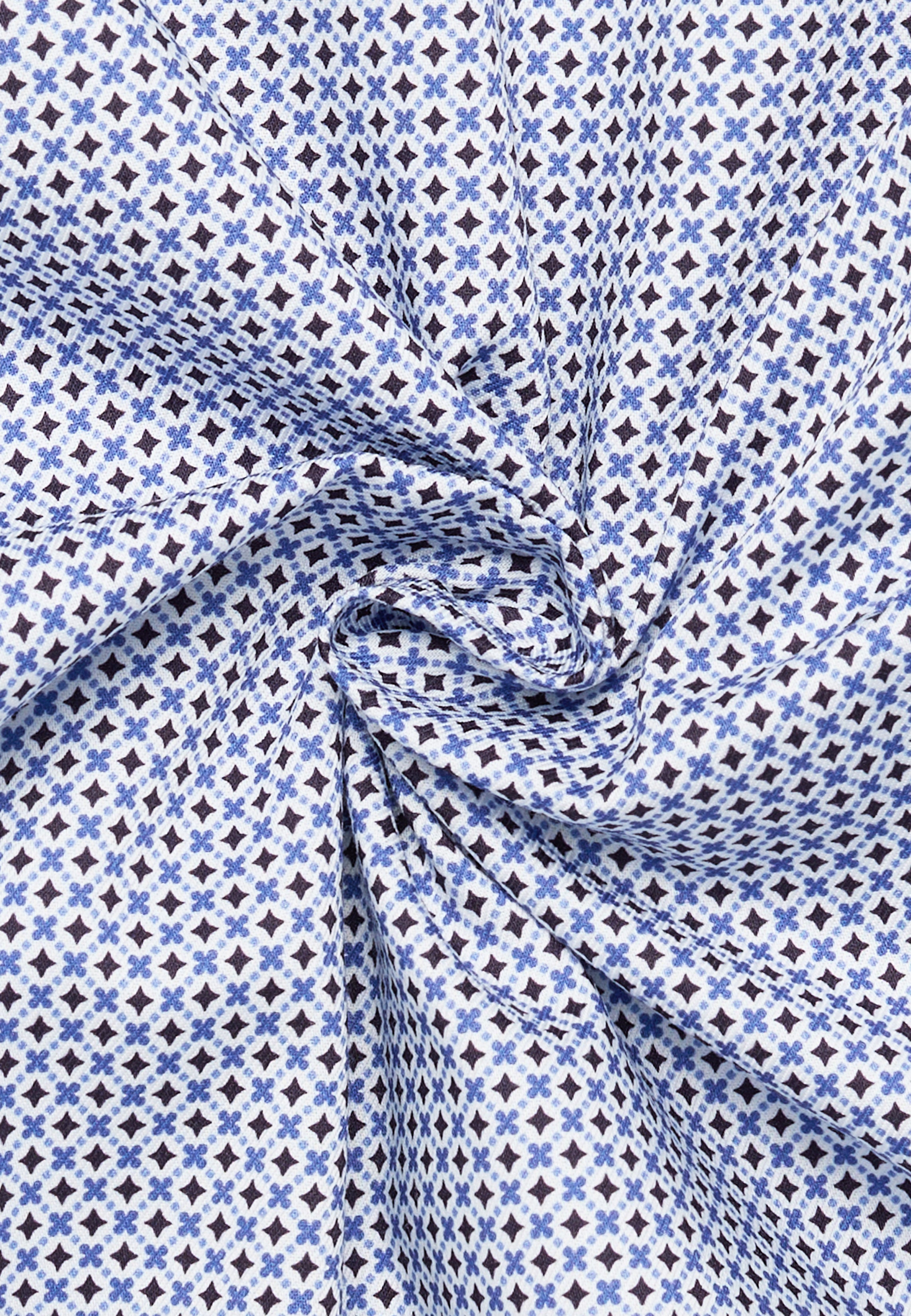 ETERNA MODERN FIT Kurzarm Hemd mittelblau twill 1289-12-C19K - Dynamic Cotton von Eterna