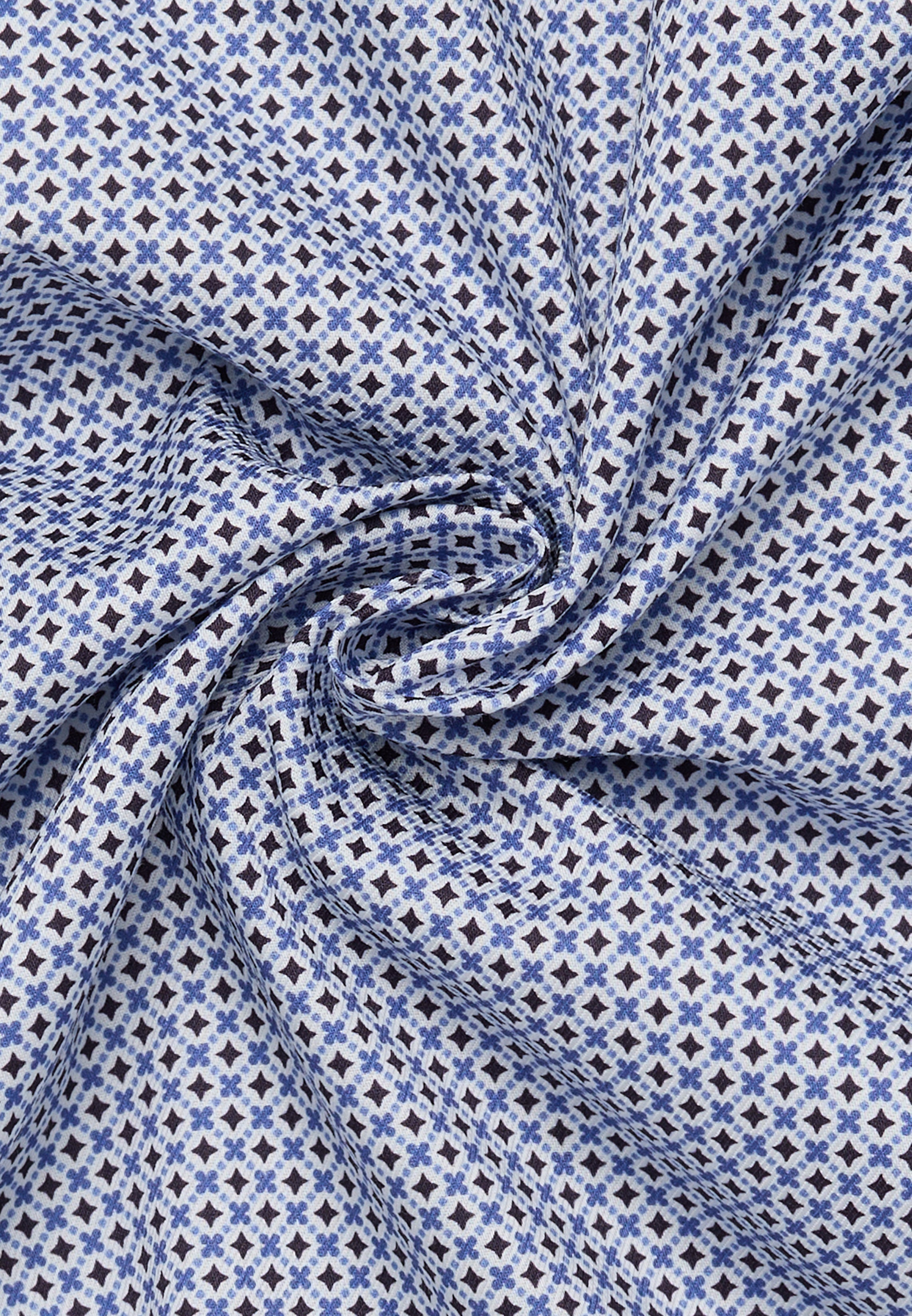 ETERNA COMFORT FIT Kurzarm Hemd mittelblau twill 1289-12-K19K - Dynamic Cotton von Eterna