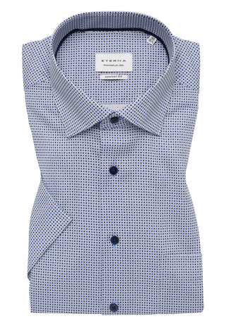 ETERNA COMFORT FIT Kurzarm Hemd mittelblau twill 1289-12-K19K - Dynamic Cotton